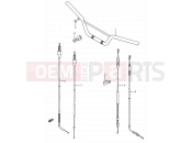 SUZUKI RM80 K (1989) (E03,E28,E33) 27 - HANDLEBAR - CONTROL CABLE
