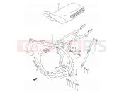 SUZUKI RM80 S (1995) (E03,E28,E33) 17B - FRAME - SEAT (MODEL P/R/S)