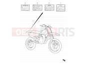 SUZUKI RM80 T (1996) (E24) 26 - LABEL
