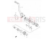 SUZUKI RM80 V (1997) (E03,E28,E33) 13 - KICK STARTER
