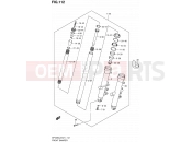 112 - FRONT DAMPER (SFV650UL2 E24) - Suzuki SFV650A L2 (2012) Gladius (E21)