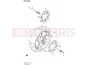 119 - FRONT WHEEL (SFV650UL2 E24) - Suzuki SFV650A L2 (2012) Gladius (E21)