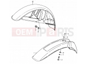 SUZUKI SP400 T (1996) 50 - FRONT FENDER