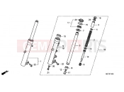 HONDA FJS400A9 SILVER WING 400 ABS 2009 F-14 FRONT FORK