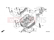 E-2 CYLINDER HEAD - Honda CBF2504 CBF250 2004