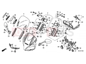 HONDA CBF1000FB CBF1000F 2011 F-43 UPPER ENGINE HOUSING
