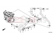 E-17 WATER PIPE - Honda CBF1000FC CBF1000F 2012