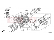 HONDA CTX1300AE CTX1300A 2014 E-2-1 LEFT CYLINDER HEAD