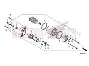 HONDA CTX1300AE CTX1300A 2014 E-13 STARTER ENGINE