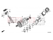 HONDA CTX1300AE CTX1300A 2014 E-16 CRANKSHAFT / PISTON