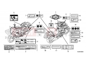 HONDA CTX1300AE CTX1300A 2014 F-49 WARNING LABEL