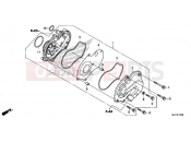 E-13 WATER PUMP - Honda CTX700DE CTX700 Dual Cluth ABS 2014