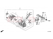 E-25 THROTTLE HOUSING - Honda CTX700DE CTX700 Dual Cluth ABS 2014