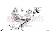 F-1 HEADLIGHT - Honda CTX700DE CTX700 Dual Cluth ABS 2014
