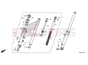 F-12 FRONT FORK - Honda CTX700DE CTX700 Dual Cluth ABS 2014