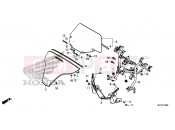 F-43 WINDSCREEN - Honda CTX700DE CTX700 Dual Cluth ABS 2014