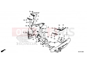 F-44 ENGINE HOUSING - Honda CTX700DE CTX700 Dual Cluth ABS 2014
