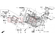 E-2 CYLINDER HEAD (FRONT) - Honda VFR8002 INTERCEPTOR 2002