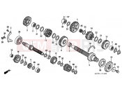 E-14 TRANSMISSION - Honda VFR8002 INTERCEPTOR 2002