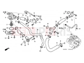 E-16 WATER HOSE - Honda VFR8002 INTERCEPTOR 2002