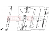 F-10 FRONT FORK - Honda VFR8002 INTERCEPTOR 2002