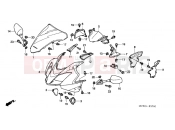 F-37 UPPER ENGINE HOUSING - Honda VFR8002 INTERCEPTOR 2002
