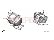 HONDA VT1100C22 Shadow 2002 E-5 CYLINDER