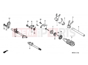 HONDA VT1100C22 Shadow 2002 E-17 TRANSMISSION DRUM