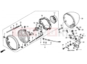 HONDA VT1100C22 Shadow 2002 F-1 HEADLIGHT