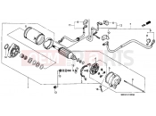 E-12 STARTER ENGINE - Honda VT1100CS Shadow 1995