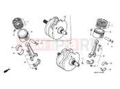 E-15 CRANKSHAFT / PISTON - Honda VT1100CS Shadow 1995