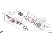 E-14 STARTER ENGINE - Honda CTX700DF CTX700A 2015