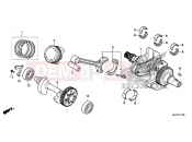 E-17 CRANKSHAFT / PISTON - Honda CTX700DF CTX700A 2015