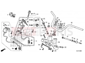 F-8 STEERING BAR PIPE / UPPER BRIDGE - Honda CTX700DF CTX700A 2015