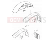 SUZUKI TS125ER X (1999) 65 - FRONT FENDER