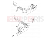 SUZUKI TS125ERC R (1994) 27 - TURN SIGNAL LAMP (E18)