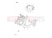 4 - CRANKCASE COVER - Suzuki TS200R M (1991) (E02,E04,E24)