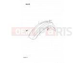 39 - FRONT FENDER - Suzuki TS200R M (1991) (E02,E04,E24)