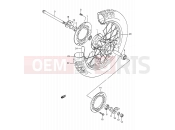 47 - REAR WHEEL - Suzuki TS200R N (1992) (E03,E28,E33)
