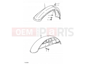 SUZUKI TS250ER N (1992) 48 - FRONT FENDER