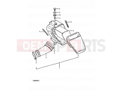 SUZUKI TS250ER X (1999) 6 - AIR CLEANER