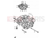 SUZUKI TS250X G (1986) 4 - CRANKCASE (MODEL G/H/J/K/)