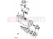 SUZUKI TS250X H (1987) 6 - CRANKSHAFT