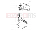 SUZUKI TS250X H (1987) 49 - RIGHT HANDLE SWITCH (MODEL H/J E01,E02,E21,E24,E25)