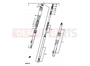 SUZUKI TS250X H (1987) 41 - FRONT FORK (MODEL G/H/J)