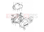 3 - CRANKCASE COVER - Suzuki TS50ERK D (1983)