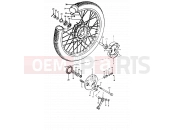 55 - FRONT WHEEL - Suzuki TS50ERK D (1983)