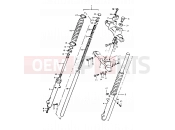 50 - FRONT FORK - Suzuki TS50ERKD D (1983)