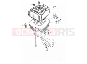 1 - CYLINDER - Suzuki TS50ERKDB D (1983)