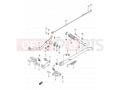 SUZUKI TS50XK E (1984) 23 - STAND - FOOTREST (MODEL E/G)